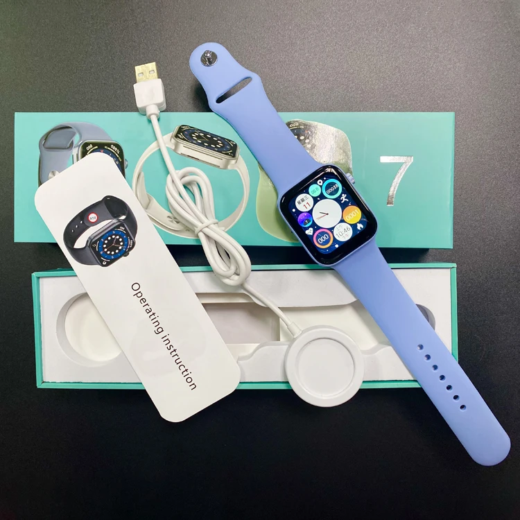 1 75 дюймовые 385*385 Смарт-часы Plaza N76 пульсометр HS6621 чип Akilli Saat Online Серия 7