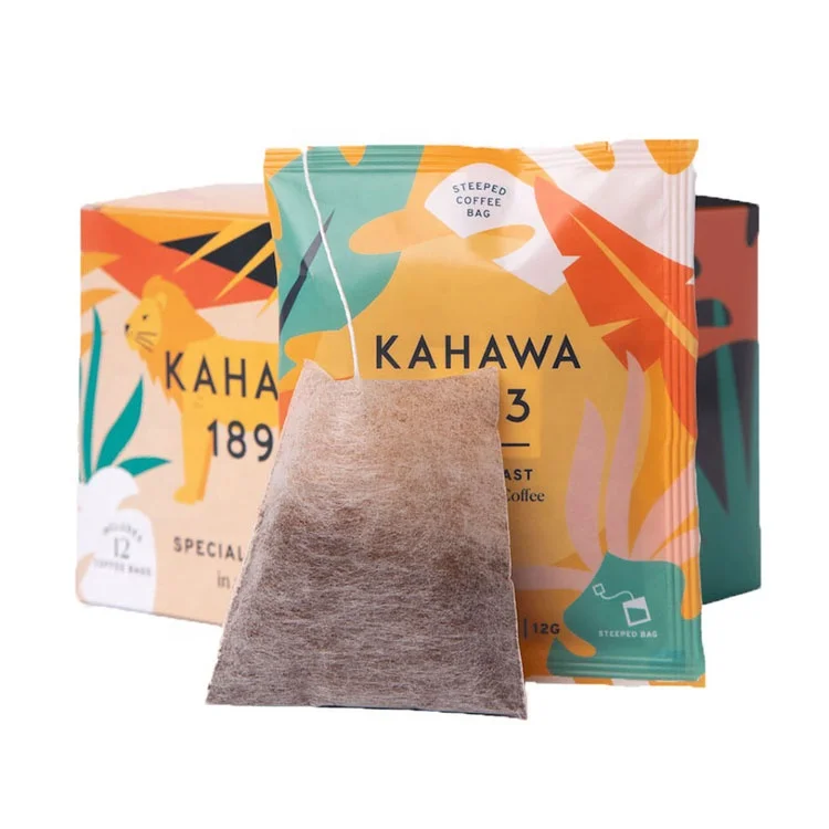Wholesale Biodegradable Tea Bags with Cotton Draw Strings Eco Wood Pulp Paper Filter Tea Bag Heat Seal Empty Loose Leaf Tea Bag