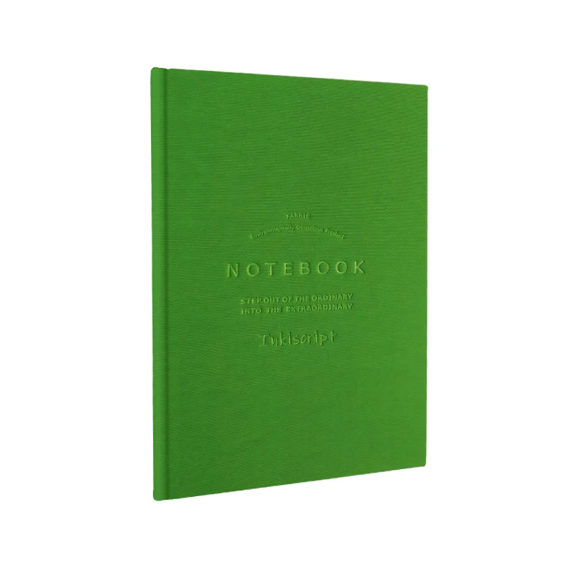custom cloth material A5 green Spine Notebook Cover purple Eco-Friendly Recycled beige Leather brown Journal