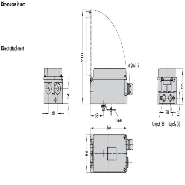 Chinese Pneumatic Actuator with Samson 3730 electric valve positioner for control valve