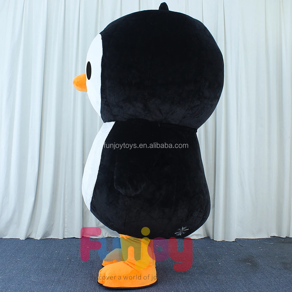 Wholesale Realistic Penguin Mascot Costume Inflatable Plush Material for Outdoor Parties and Games Fancy Dress Party Game