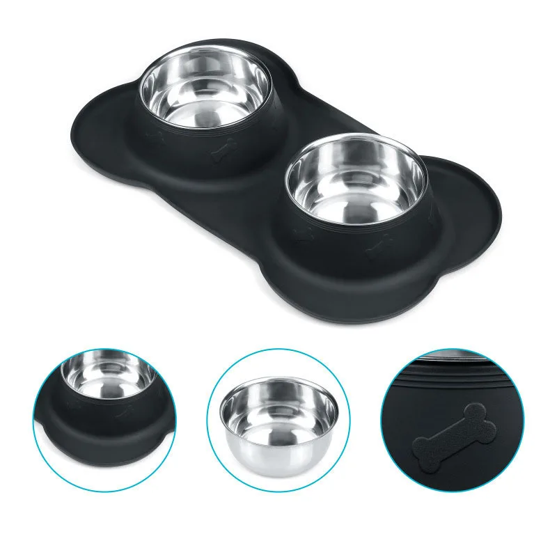 Easy to Clean Silicone Waterproof bowl Non-slip Pet Dog Cat Feeding Bowl Mat silicone pet feeding mat