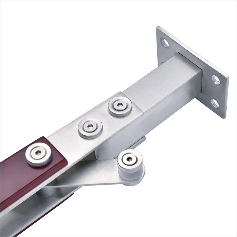 
Factory produced high quality stainless steel and wooden stair column 