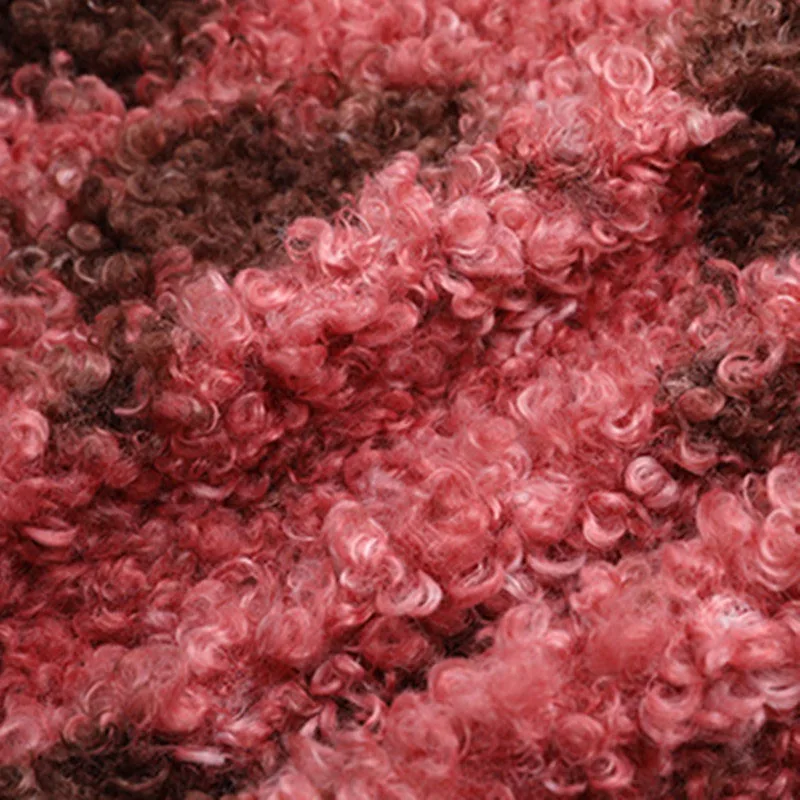 Оптовая продажа, большие кудрявые волосы, Овечья плюшевая ткань из искусственного меха для пальто