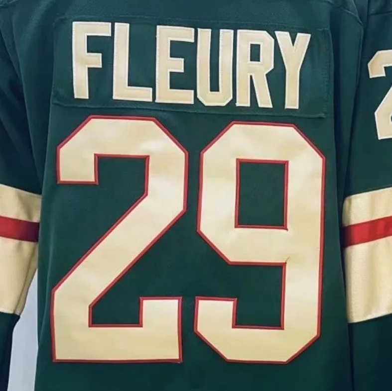 Ready to Ship Minnesota Marc-Andre Fleury Green Home Best Quality Stitched National Hockey Jersey
