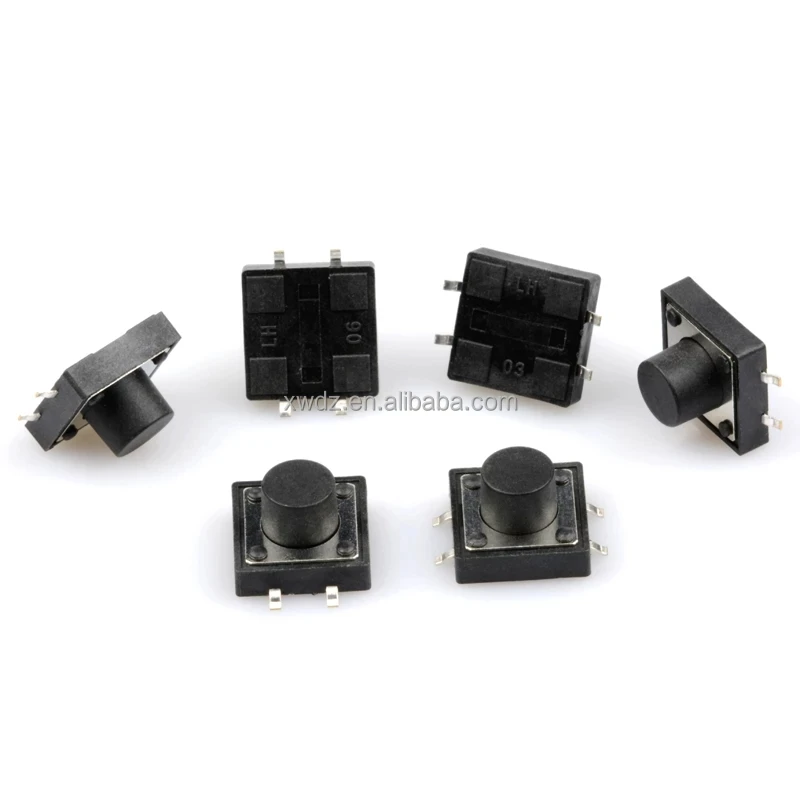 SMT SMD 12*12*4.3/5/6/7/8/9/10/12MM Touch Button Micro Switch 12x12