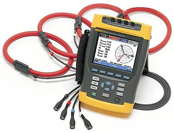Flexible current probes AC output power and DC input power Fit tightest place Fluke 435 power quality and Energy analyzers