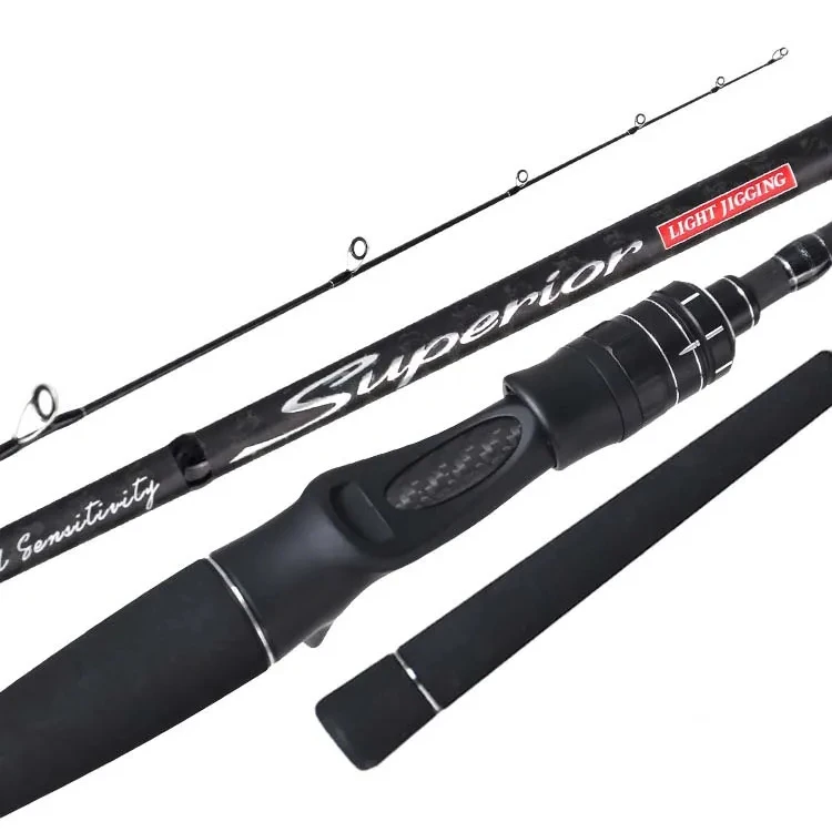 MADMOUSE New Product Shore Jigging Rods Fuji Ring Lightweight Jigging Rod 1.9m 30-120g Sea Fishing Boat Rods