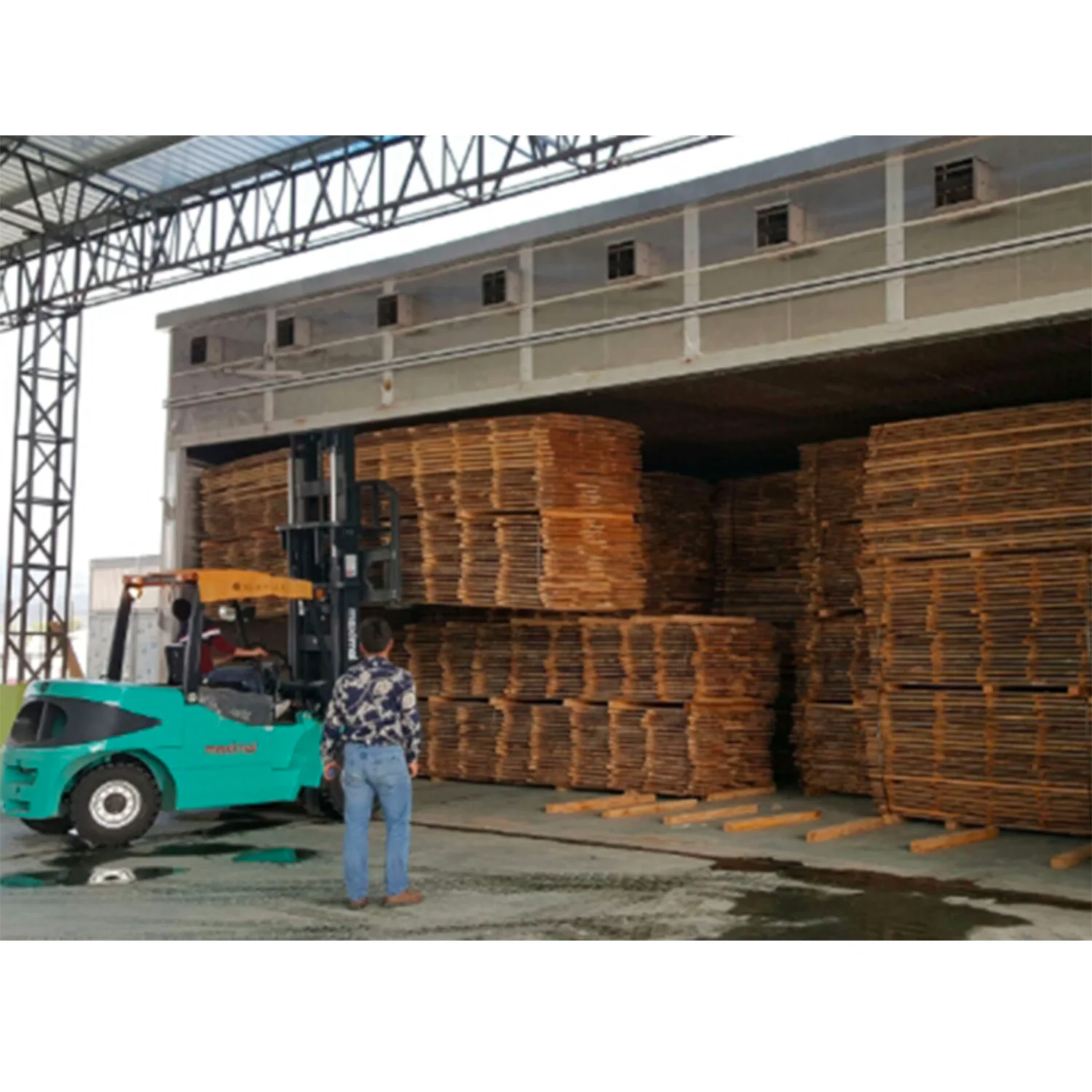 WD30-1 Capacity 129 cbm Wood chips dryer for Heat Source Electricity