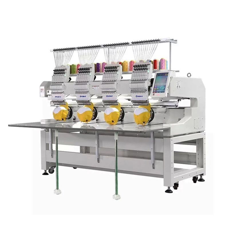Gensen 15 12 needles colors cheap computerized industrial embroidery machine from china used embroidery machine 4 head