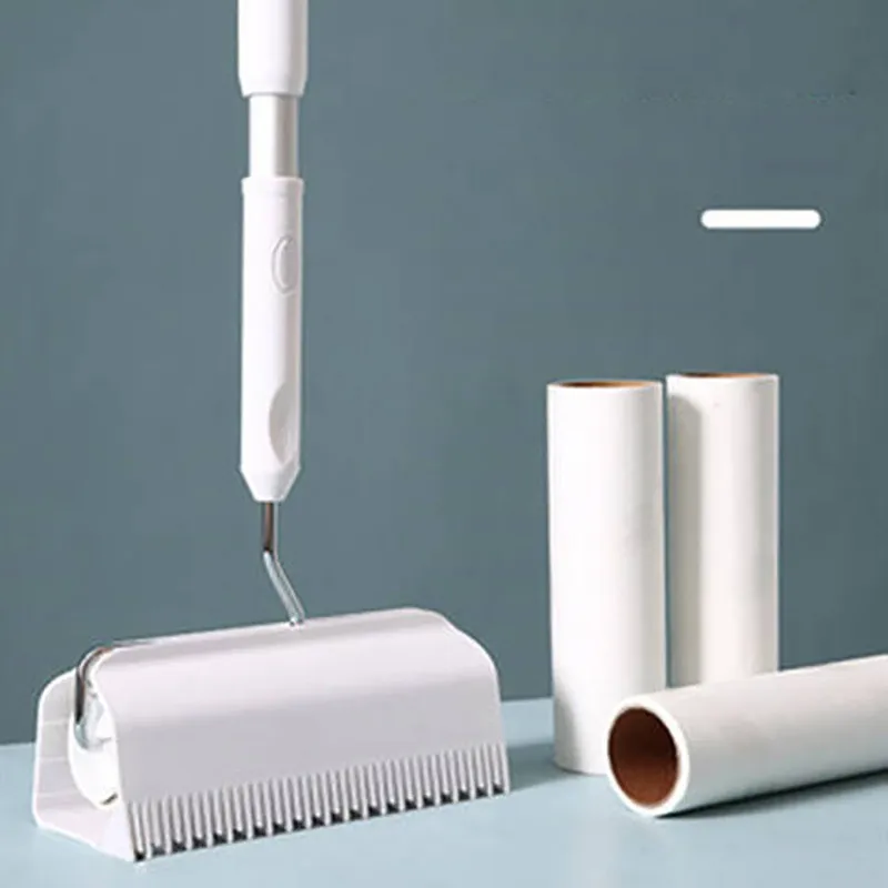 new design lint and pet hair remover Long handle retractable roller broom pet hair remover pet hair remover brush