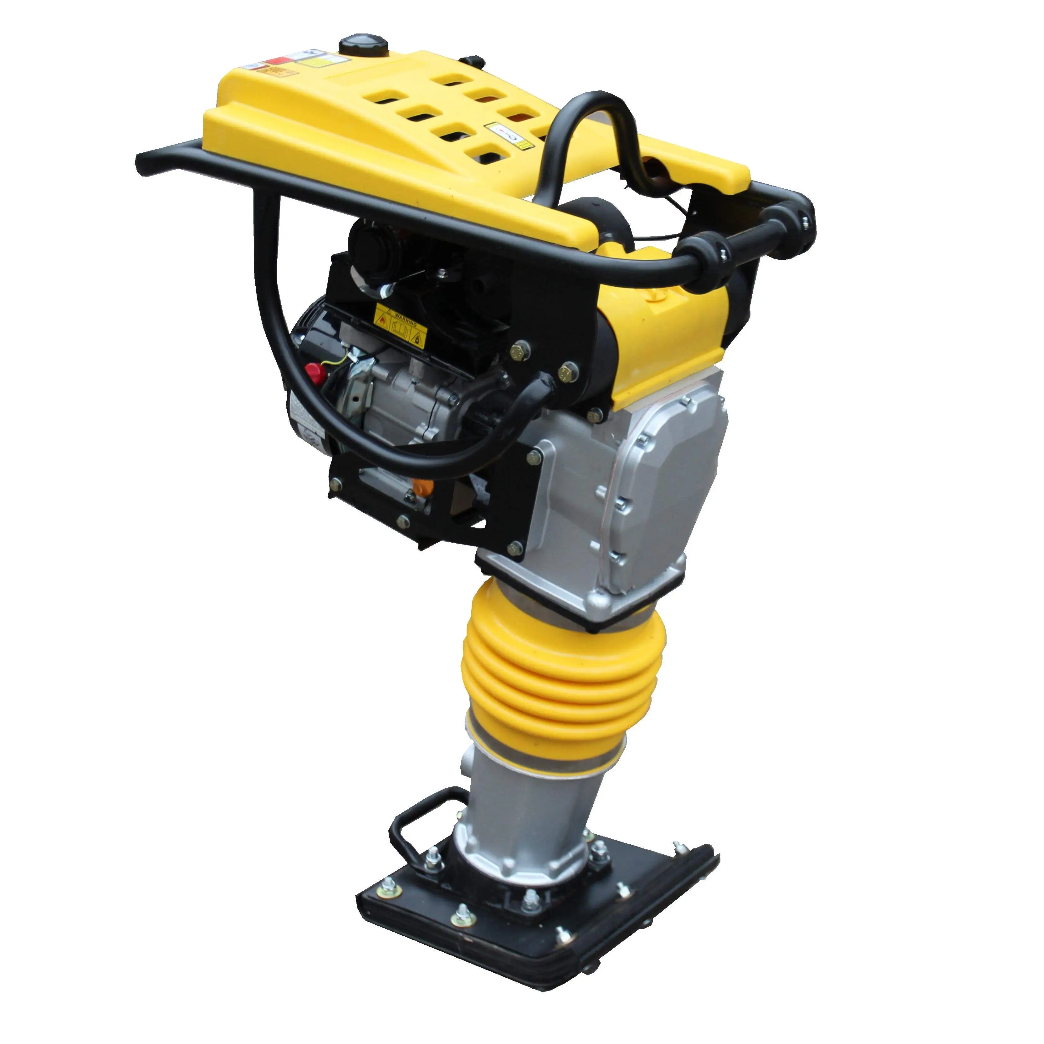High-Speed Manual Push Gasoline Motor Tamping Rammer Vibrating Soil Tamper Machine for Road Machinery