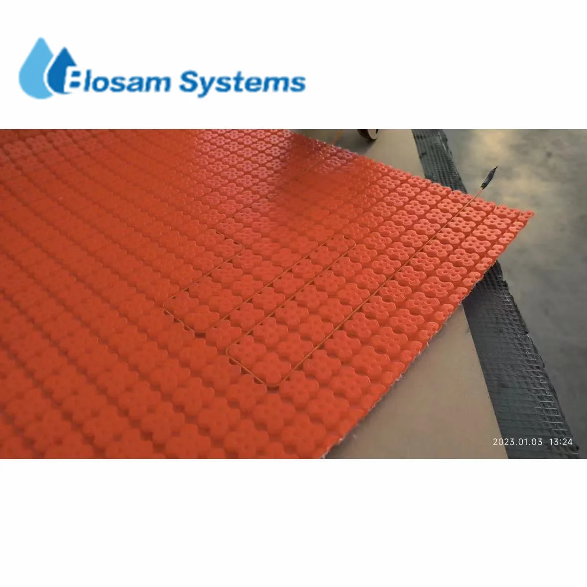 Uncoupling heat waterproof membrane under floor tiles/uncoupling membrane 705 Uncoupling Membrane for bathroom foundation