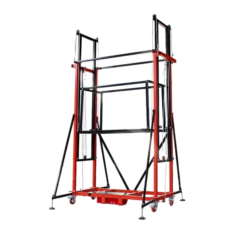 2-10 meters elevator remote control mobile platform decoration construction room freight elevator electric lifting scaffolding