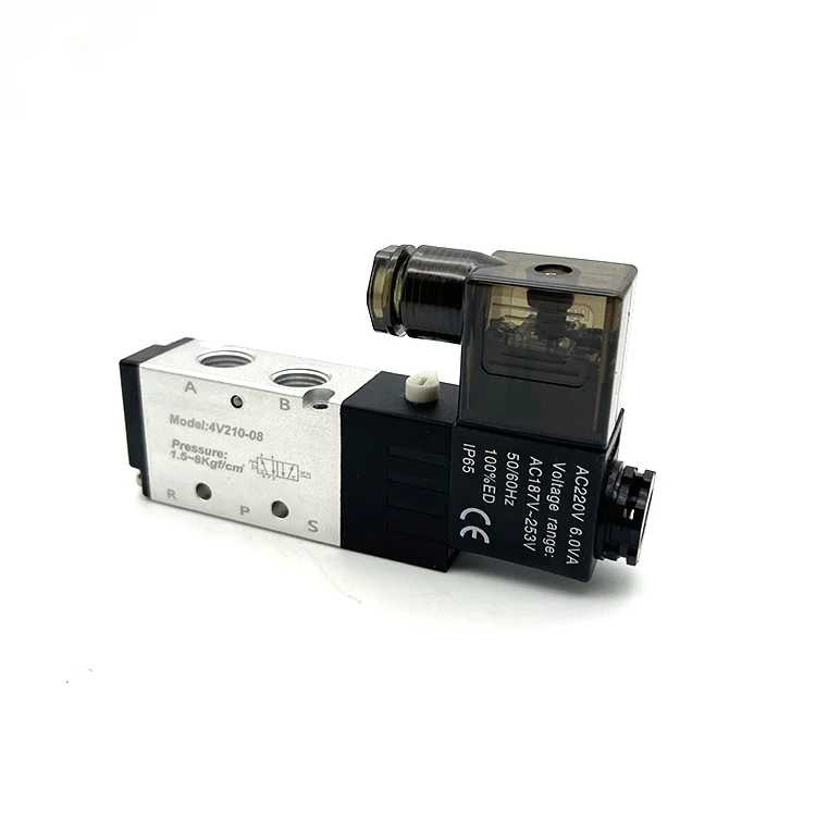 Китай, оптовая продажа, высокое качество, алюминиевый сплав, серебряная мини диафрагма, серия 4v, электромагнитный клапан