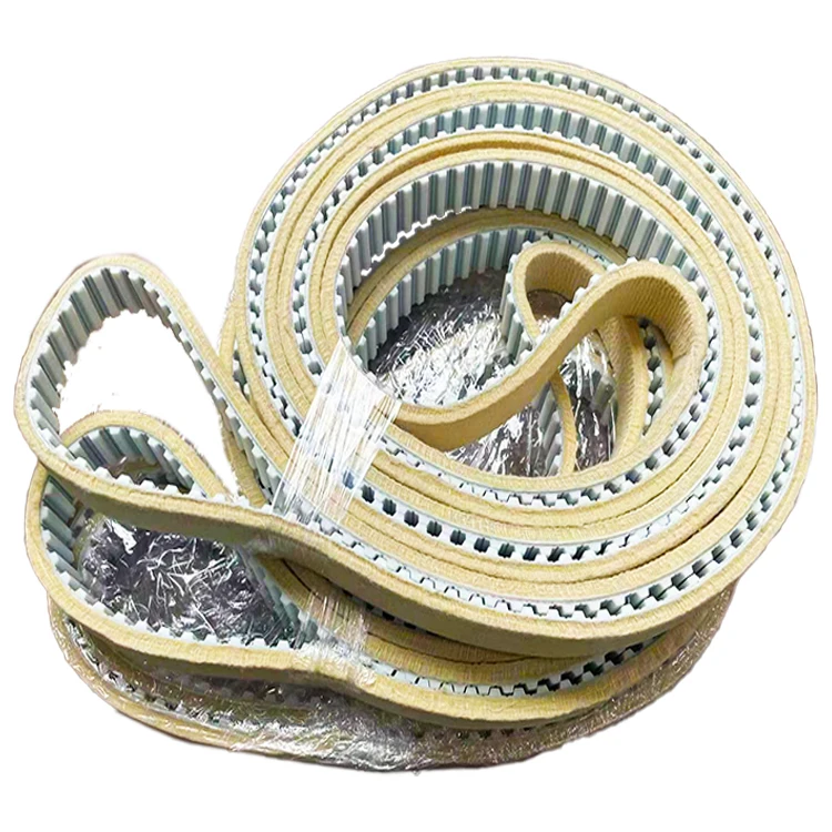 White High Quality Materials Timing Belt Kevlar Core High Strength Add Felt Toothed Belt Seamless Belt