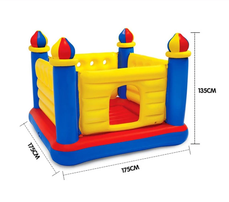 Customize Commercial PVC Colorful Bouncy Inflatable Jumper Castle Outdoor Bounce House Combo With Water Slide for Kids Party