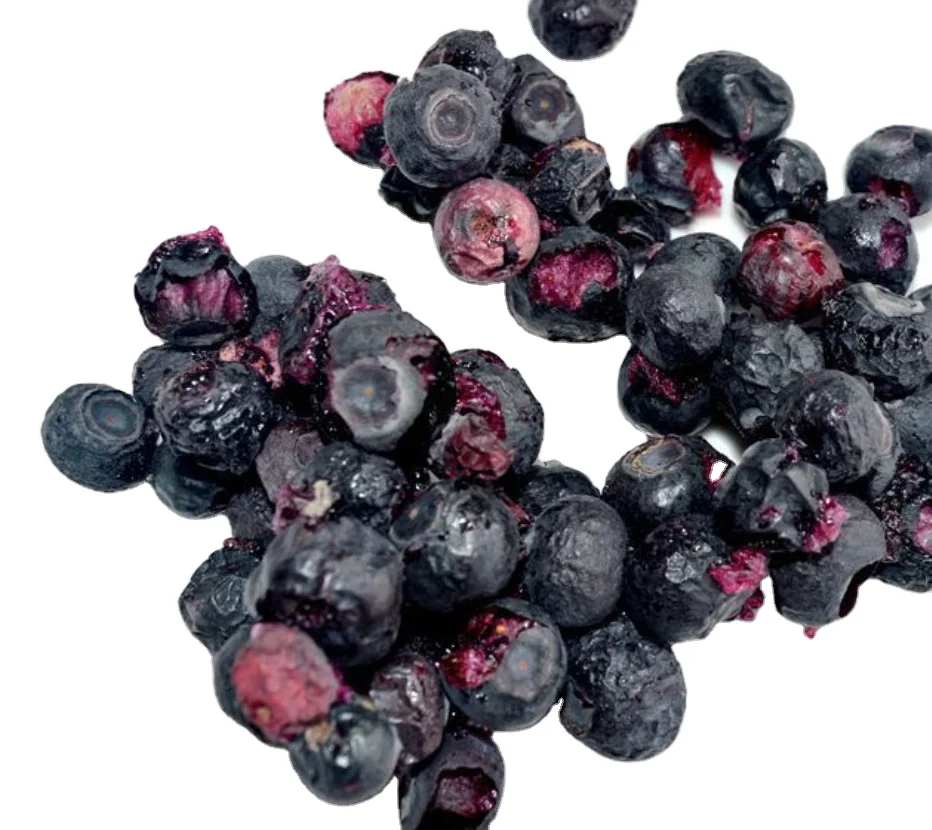 Free Additives1kg Frozen Dried Raw Pure Vaccinium Corymbosum Berry FD Blueberry Fruits for