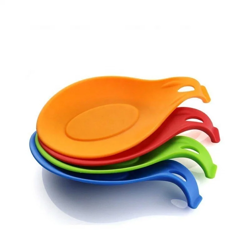 
Kitchen Silicone Spoon Rest Heat Resistant Durable Utensil Rest Ladle Spoon Holder 