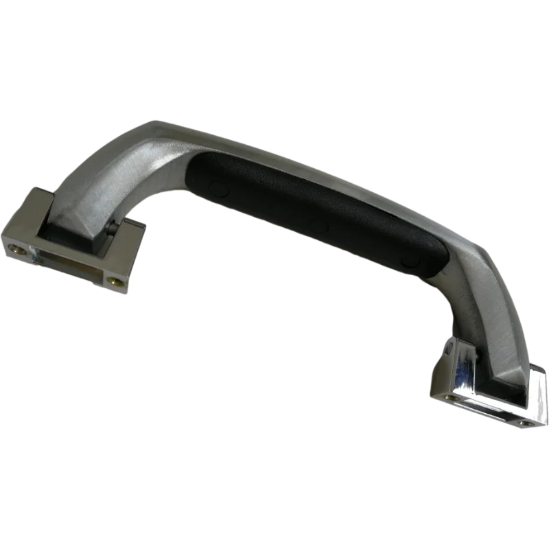 flight case hardware kit /alloy metal silver black color medical equipment pull handle  /wide handle luggage