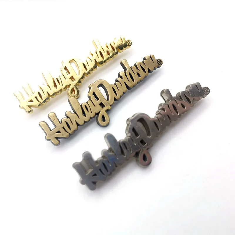 Name tags handbag metal label dog purse tags logo design for sunglasses bag