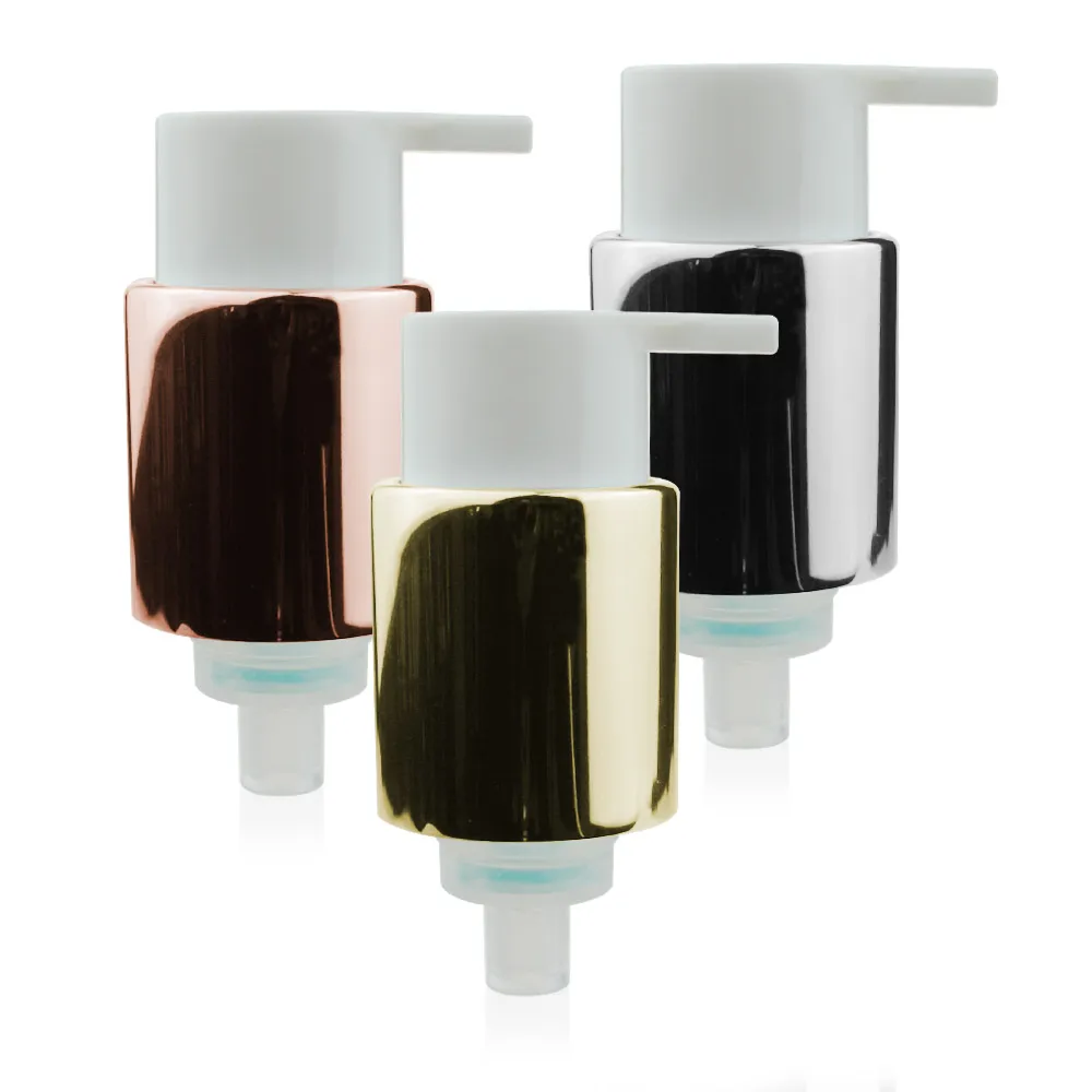 24/410 Plastic Switch Hand Pump Smooth Aluminum Plastic Cap White Screw 28/410 Lotion Pump