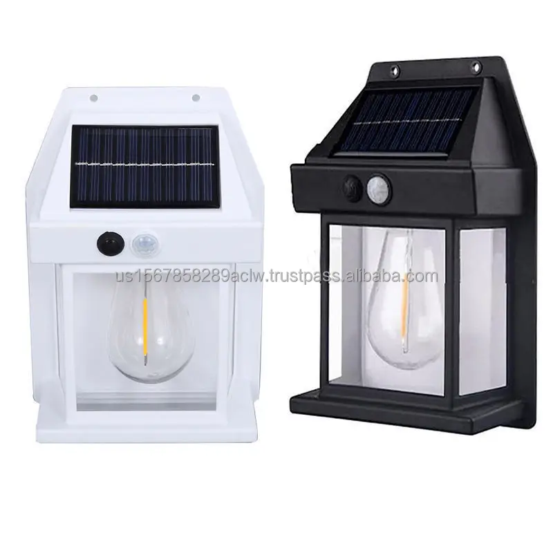 Outdoor light controlled induction waterproof garden street lamp solar garden wall lamp (solar + power connection function)
