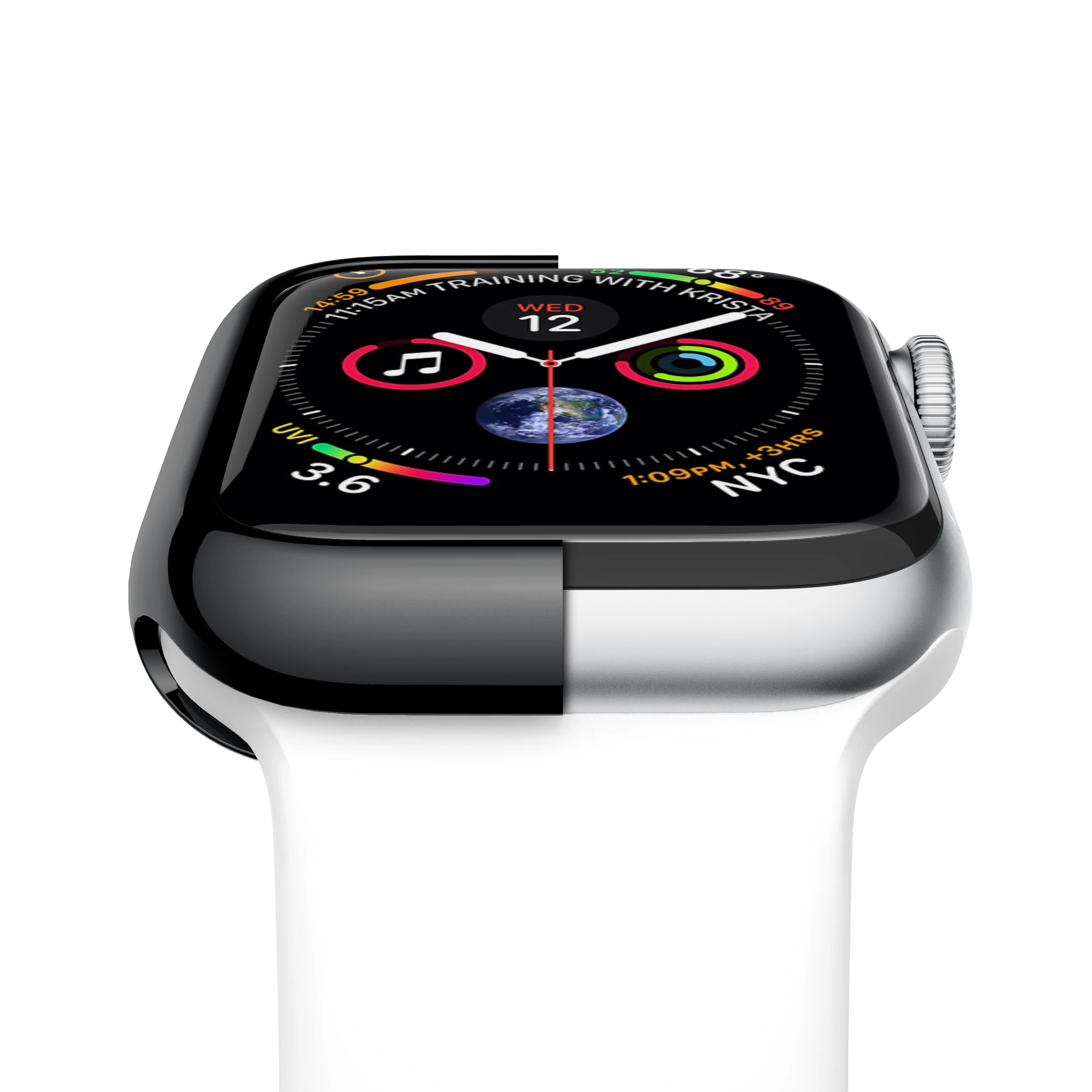  Чехол Eraysun из ТПУ для Apple Watch Series 5 4 44 мм 40 защитный чехол с рамкой идеальный бампер