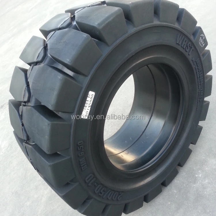 China 650-10 23*9-10 soild quick heel forklift tyres for linde forklift