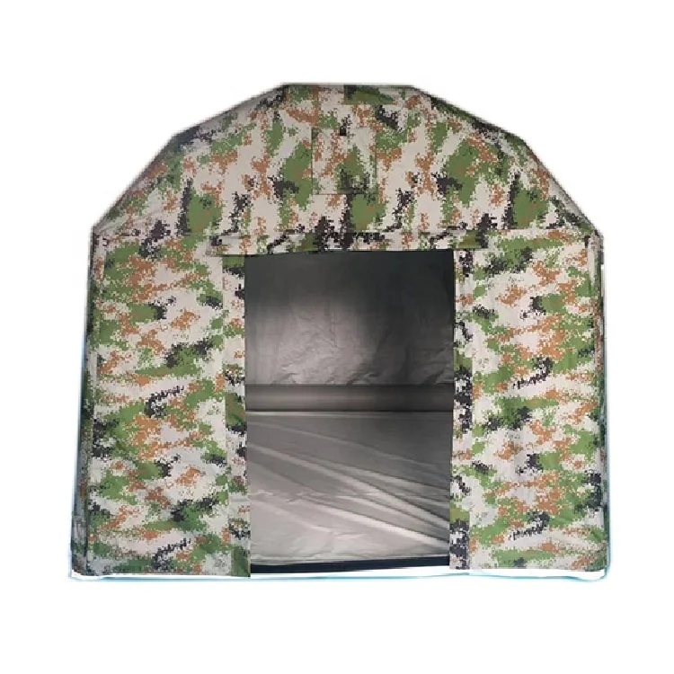 Customized camouflage color 10ft inflatable camping tent for sale