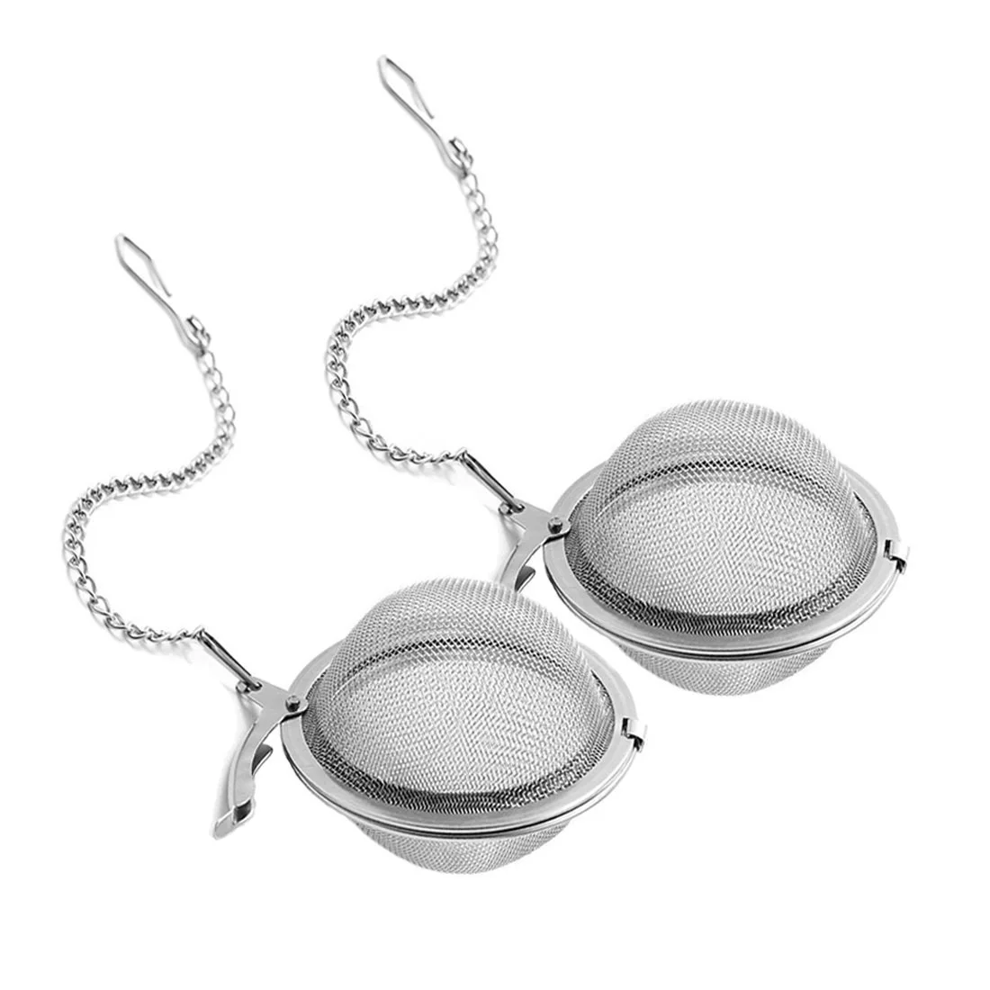 4.5/5.5/7.5Cm Stainless Steel Tea Ball Flower Tea Blooming Tea Ball With Chain