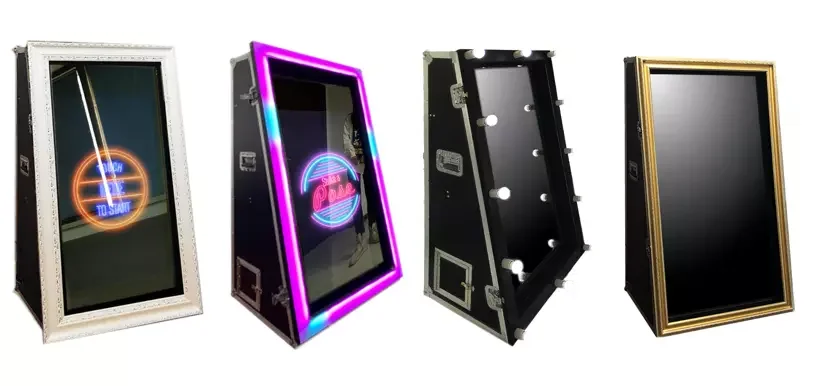LED/Blub/wooden gold/Flower frame for mirror photo booth