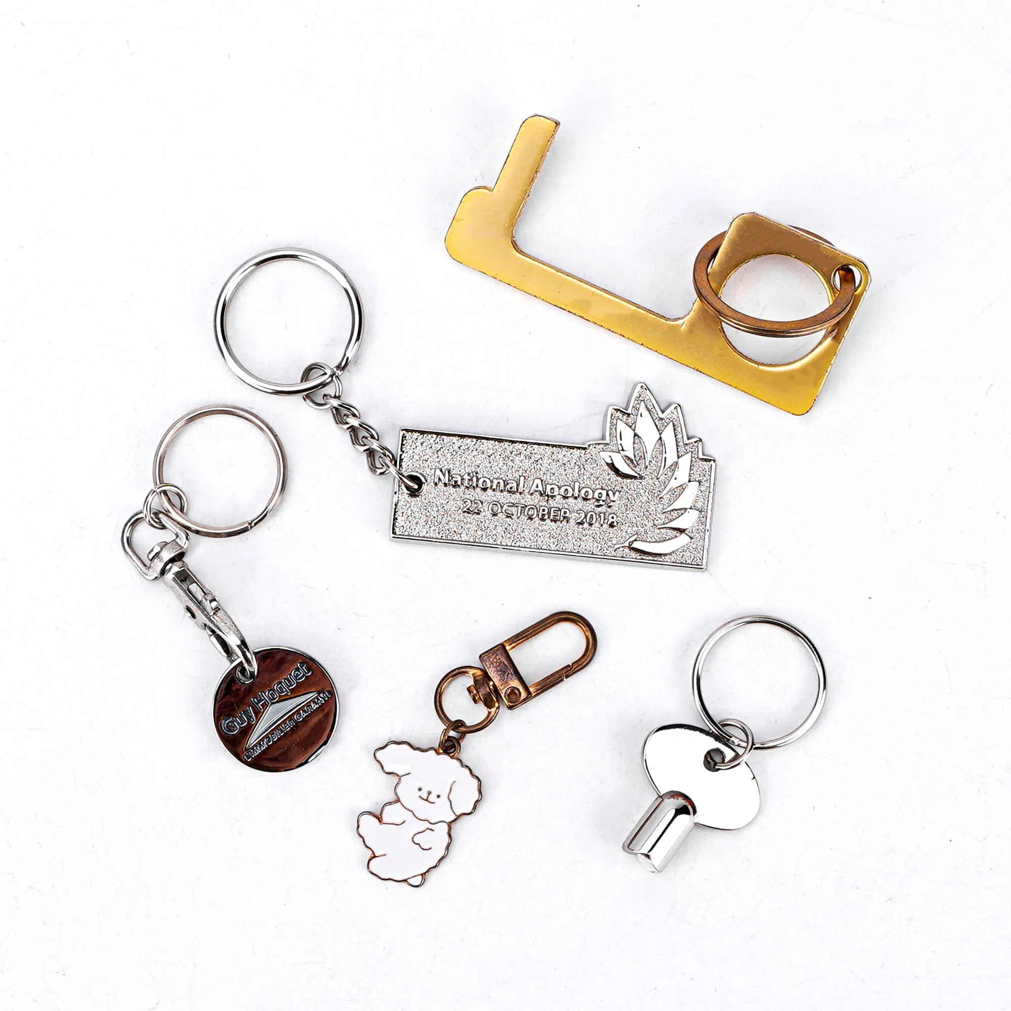 Manufacturer promotion zinc alloy metal keychain customized personalized soft and hard enamel logo keychain