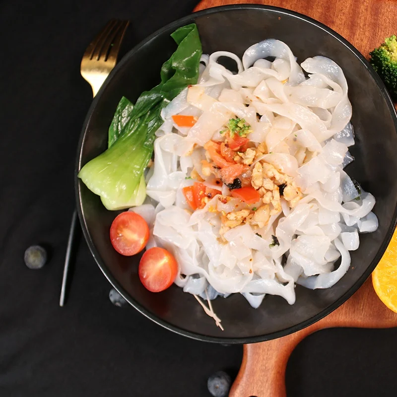 Высококачественная новая нейтральная лапша в открытом пакете, мгновенная нейтральная паста, чистый Конжак феттуccine