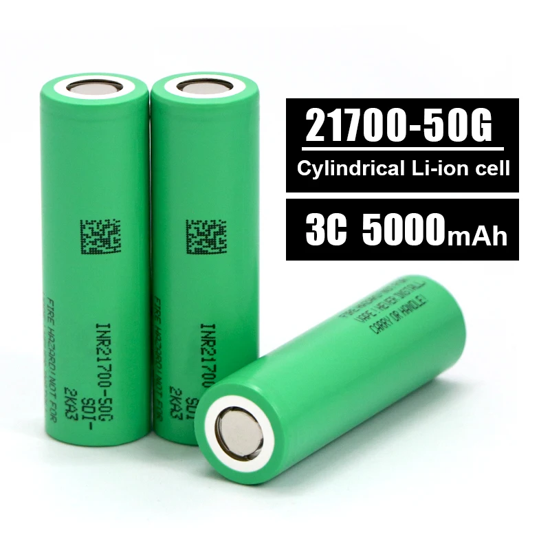 OEM  Rechargeable Battery INR21700 50G 21700 5000mAh  Battery 3.7 Volt Cell  For Power Tool Battery Packs