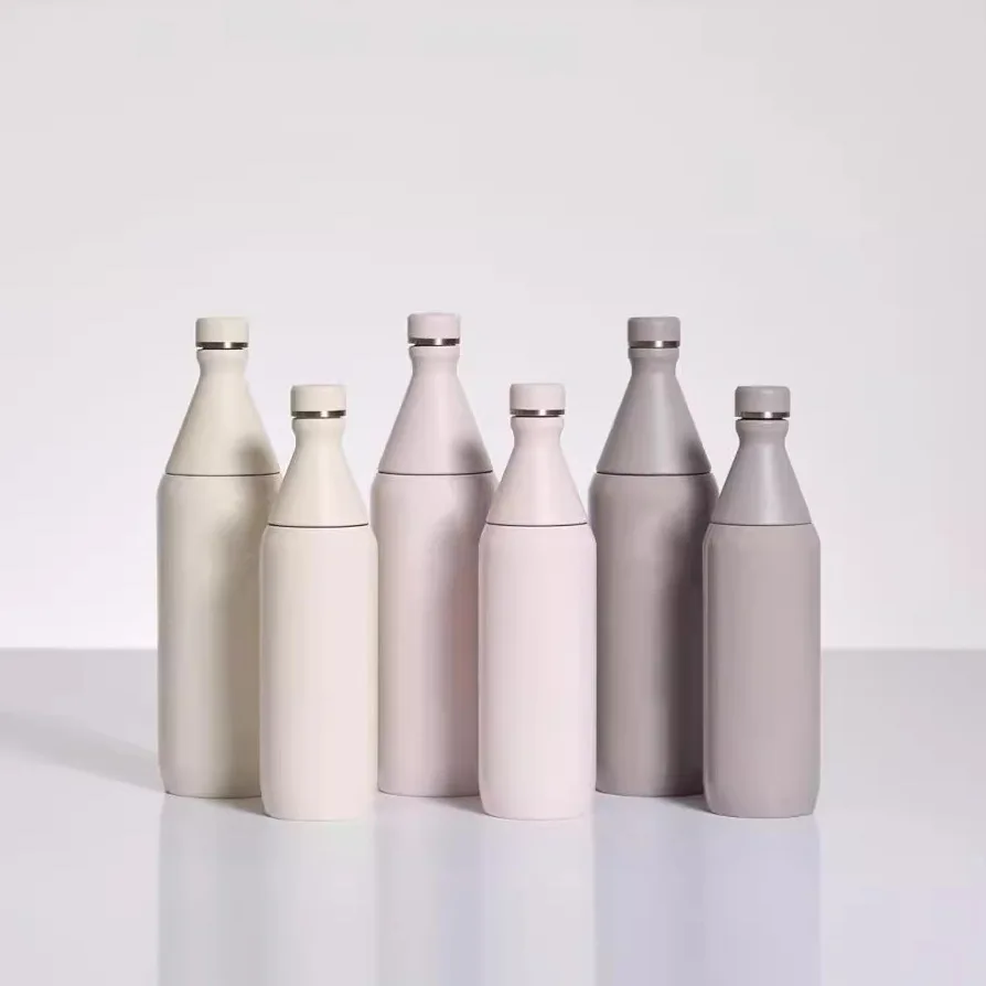 Isolierflasche весь день тонкая герметичность 20 унций 34 унции Спортивная фляжка со съемным воротником и откручивающими крышками для путешествий тренажерного зала