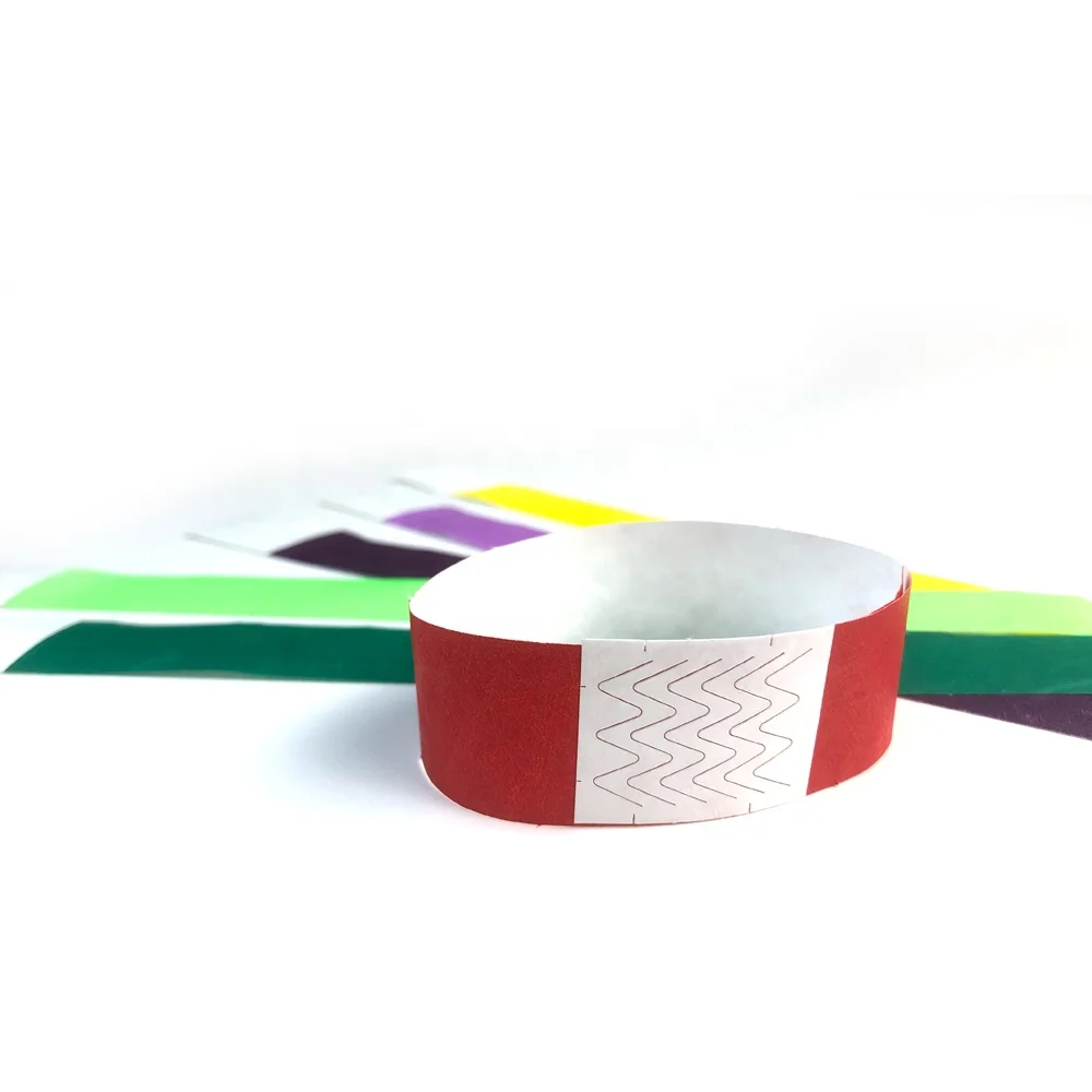 Event Wristbands Cheap Entry Event Ticket 1 Inch Sheet Tyvek Wrist Band Wristbands Paper Bracelet