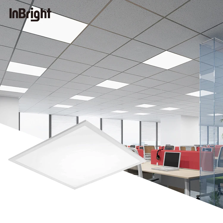 High Quality 60x60 Ceiling Recess Mount Back Lit Office Dimmable Square LED Panel Lights