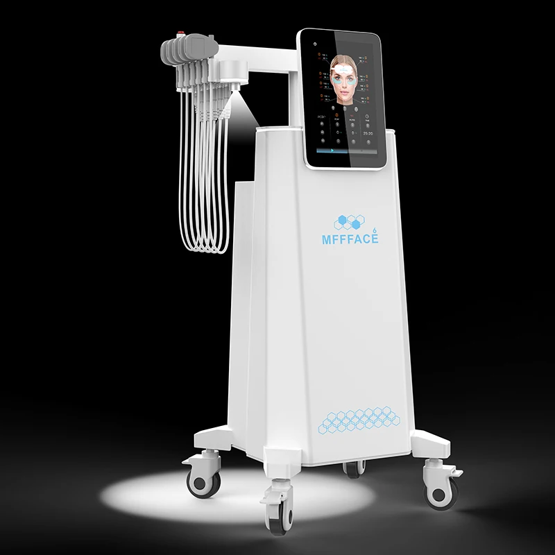 Radio frequency face anti-wrinkle non-invasive skin tightening facial lifting microcurrent beauty ems facial machine