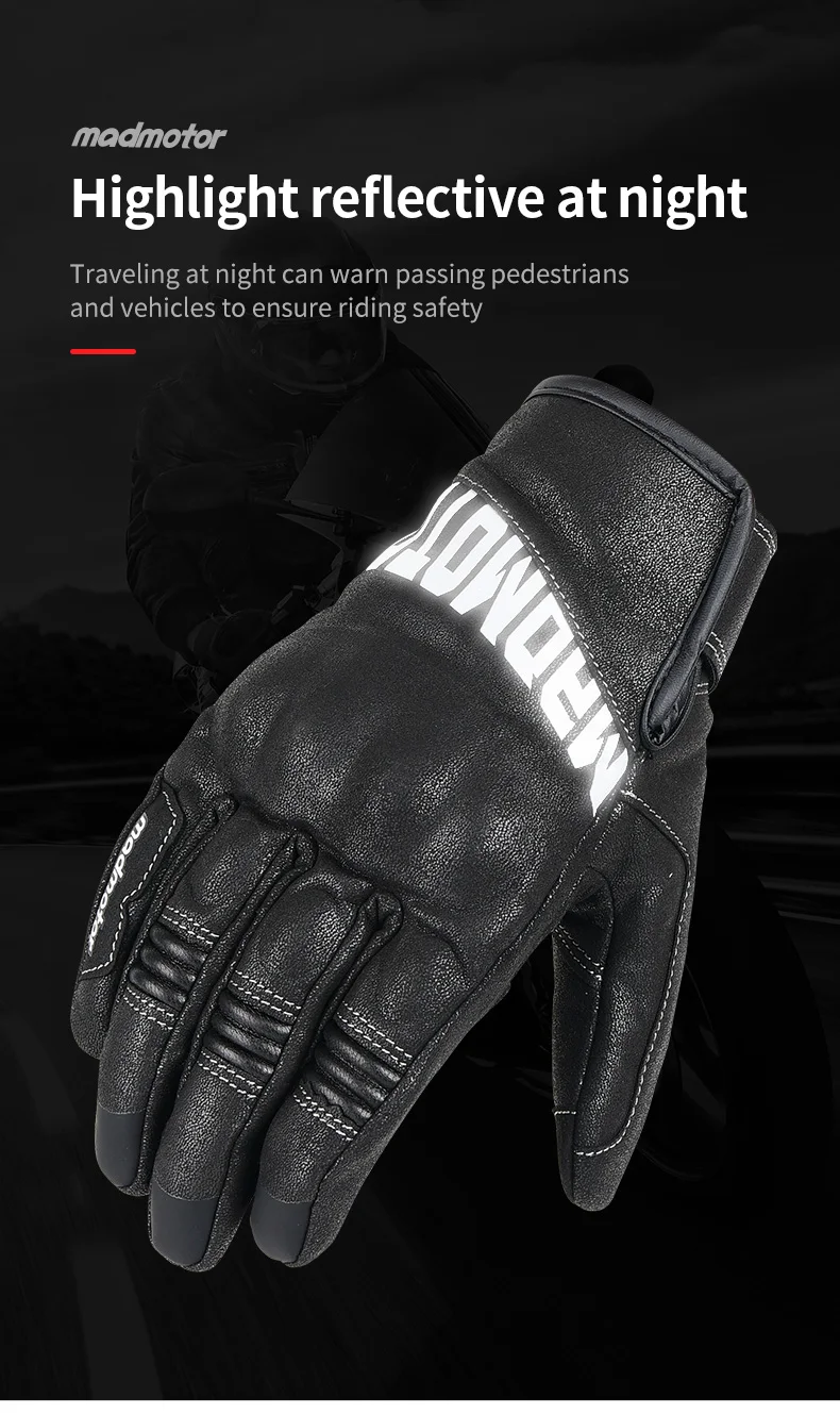 Wholesale Top selling Motorbike Gloves Unisex Full Finger Hard Knuckle Anti-slip Durable motor gloves motorcycle full finger