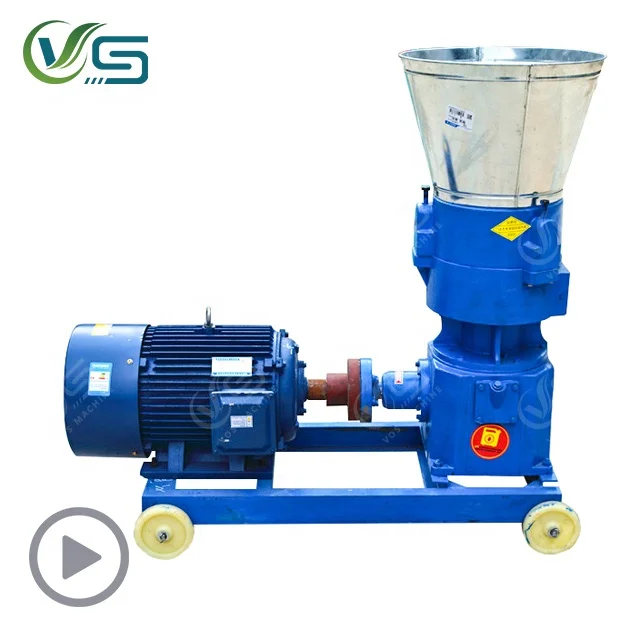 Automatic animal feed pellet machine small poultry pellet press granulator cattler feed pellet fodder making machine for animals