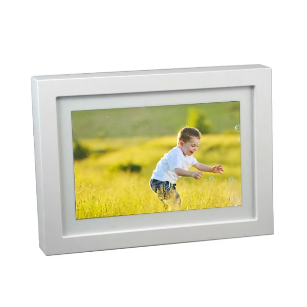 Оптовая продажа 10 дюймов деревянные цифровые часы-Поддержка музыки видео играть электронная фоторамка