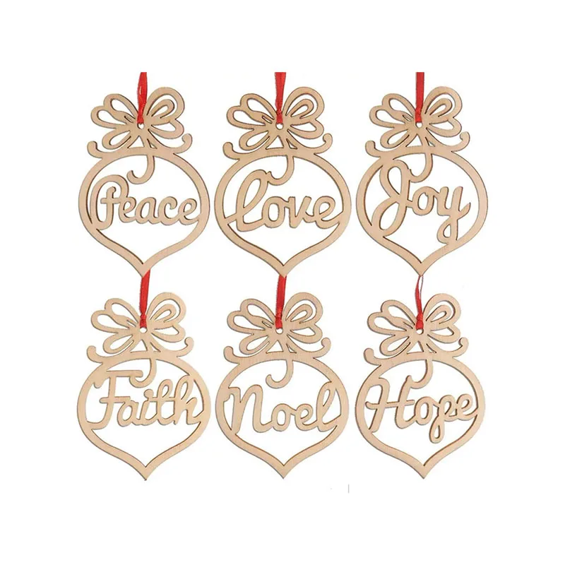 You Love Hope Peace Faith Noel Word Christmas Wedding Decoration Rustic Wood Signs