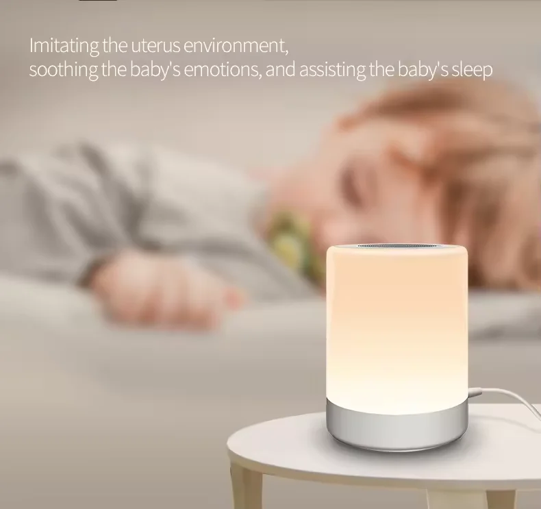 Portable White Noise Sound Machine Rechargeable Baby Sleep Machine Mini Sleeping Aid Speaker Portable Sleep Sound Baby