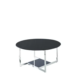 Home furniture Gold rectangle steel metal tempered glass office home goods coffee table