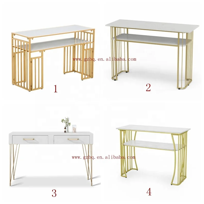 
2019 Modern Nail Polish Station Nail Salon Furniture Cheap Manicure Table with Outlet 