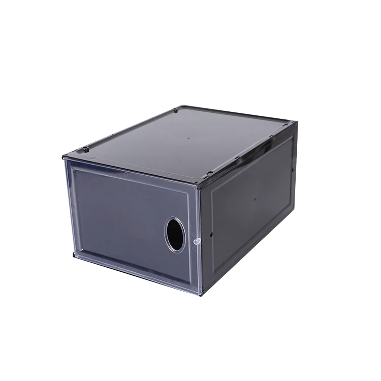 tl5689 Plastic stacking organizer bins clear  magnetic box air