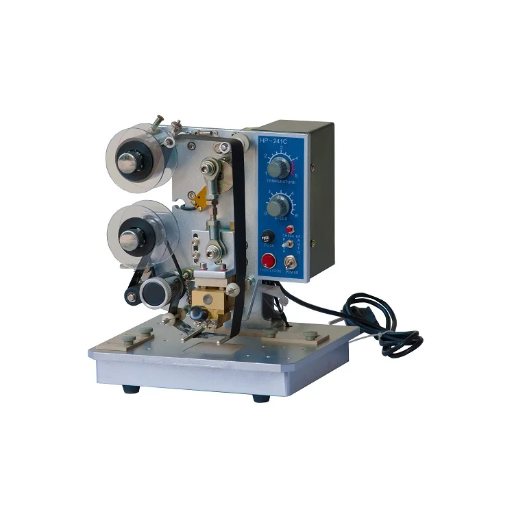 Automatic Continuous Hot Stamping Expiry Date Batch Heat Ribbon Printing Coding Machine