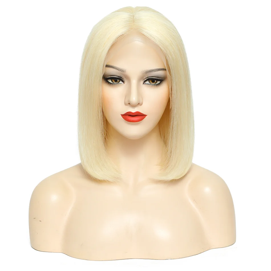 Free Shipping Human Hair 13x4 Transparent Lace Front Wig Wholesale Natural Blonde Glueless Hat Wig For Black Women