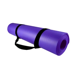 Eco Friendly Cheap Non Slip  Custom Logo 10mm Thick Exercise Fitness Exercise NBR Yoga Mat with Waterproof Surface for Pilates.